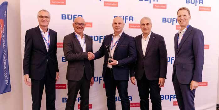 Vertreter der BÜFA Gruppe beim Jubiläum von BÜFA Composites Poland
